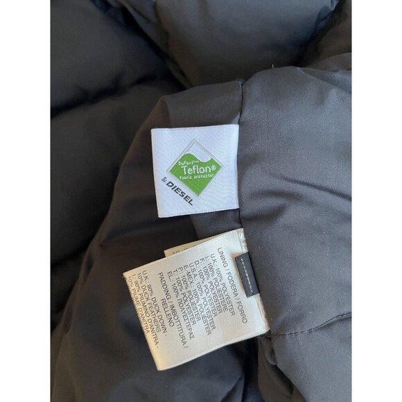 Diesel Black Coat Size Small - Picture 16 of 16